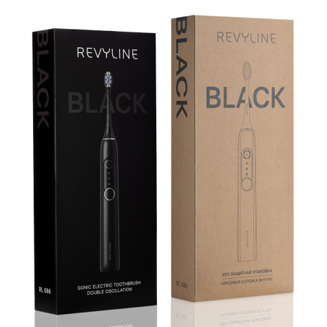 Электрическая звуковая зубная щётка Revyline RL 066 Black